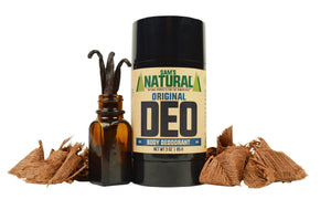Sam's Natural Original Deodorant - A Mahogany and Vanilla Scented Natural Deodorant